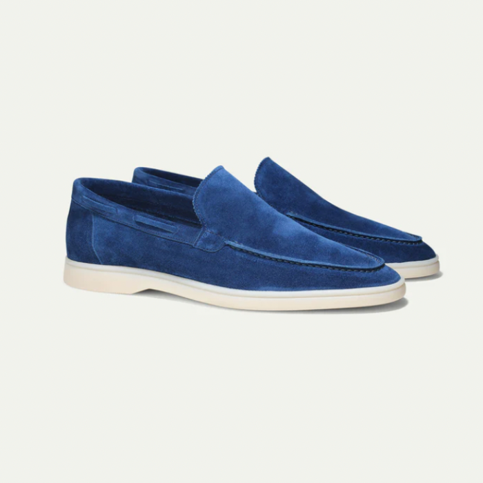 Luxe Suède Loafers Heren Zwart - Comfortabele Instaploafers voor Mannen-4