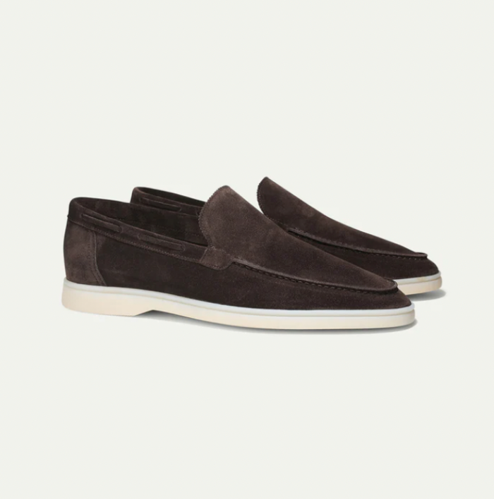 Luxe Suède Loafers Heren Zwart - Comfortabele Instaploafers voor Mannen-2