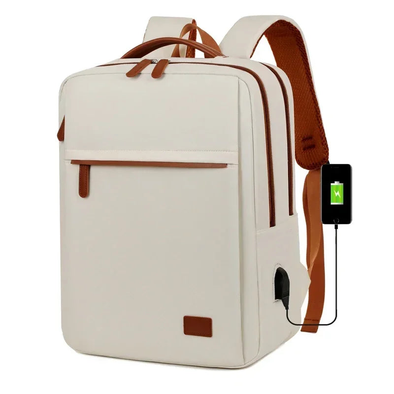 Grote Capaciteit Dames Rugzak met Laptop Compartment en USB-oplaadpoort 3