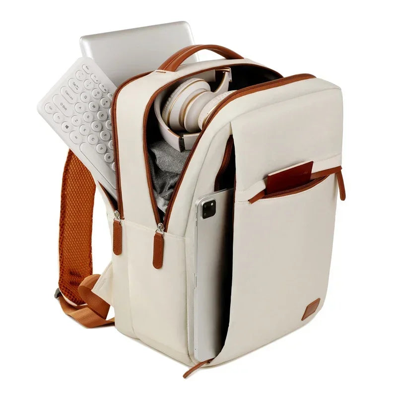 Grote Capaciteit Dames Rugzak met Laptop Compartment en USB-oplaadpoort 5