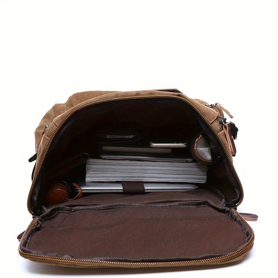 Heren Rugzak - Duurzame Waterdichte Schooltas met Grote Capaciteit 4