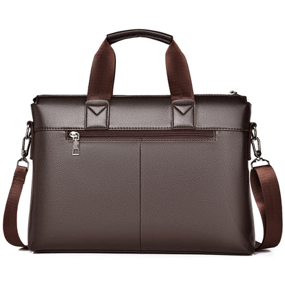 Amon | Leren Heren Waterdichte Laptoptas Vintage Schooltas