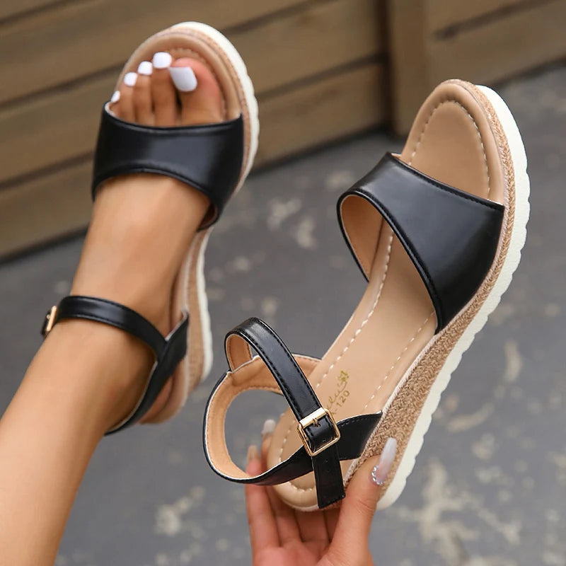 Variant image for Dames Sandalen - Zomersandalen Met Enkel Strap En Dikke Zool Voor Comfort-3