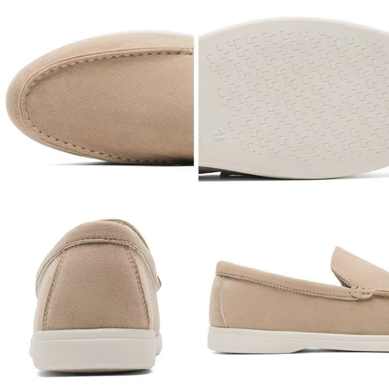 Alessio | Suède Beige Zomer Loafers Heren