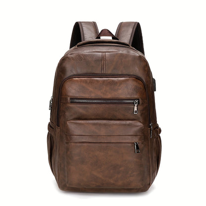 Marchello | Heren Leren Vintage Waterdichte Rugzak Laptoptas