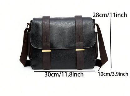 Vintage Laptoptas Heren - Waterdichte Schooltas voor Laptop 1