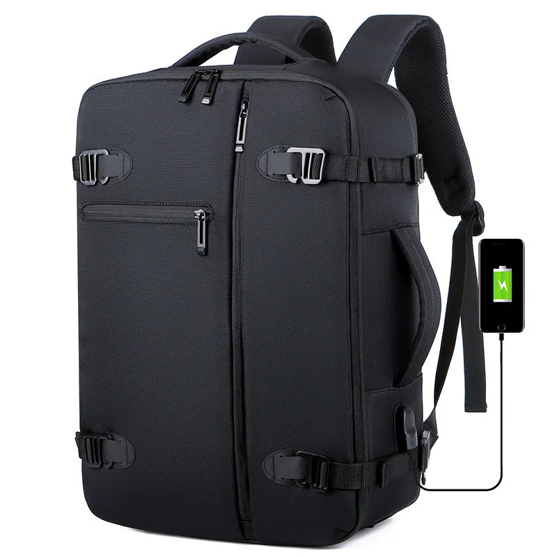 Waterdichte Heren Rugzak - Comfortabele Laptop Schooltas met Grote Capaciteit 4