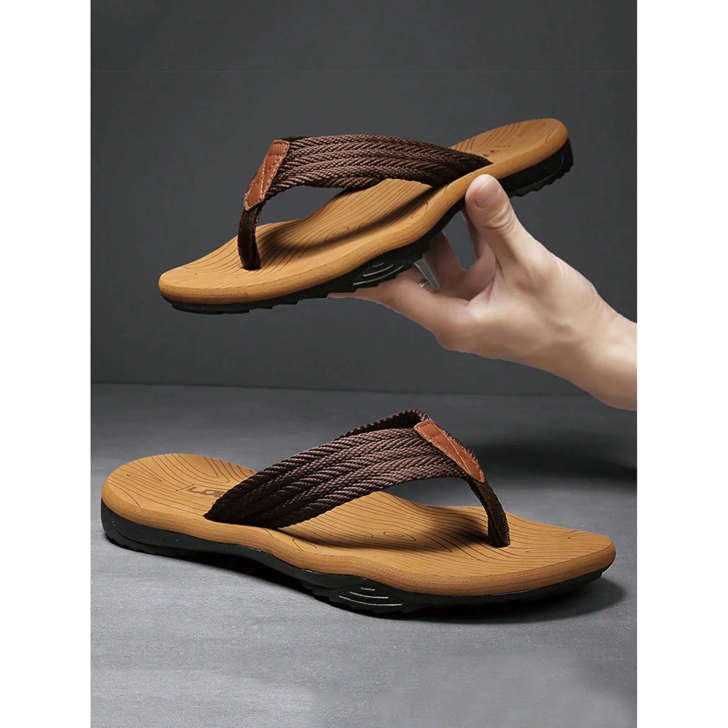Marco | Heren ortopedische zomerslippers met antislipzool