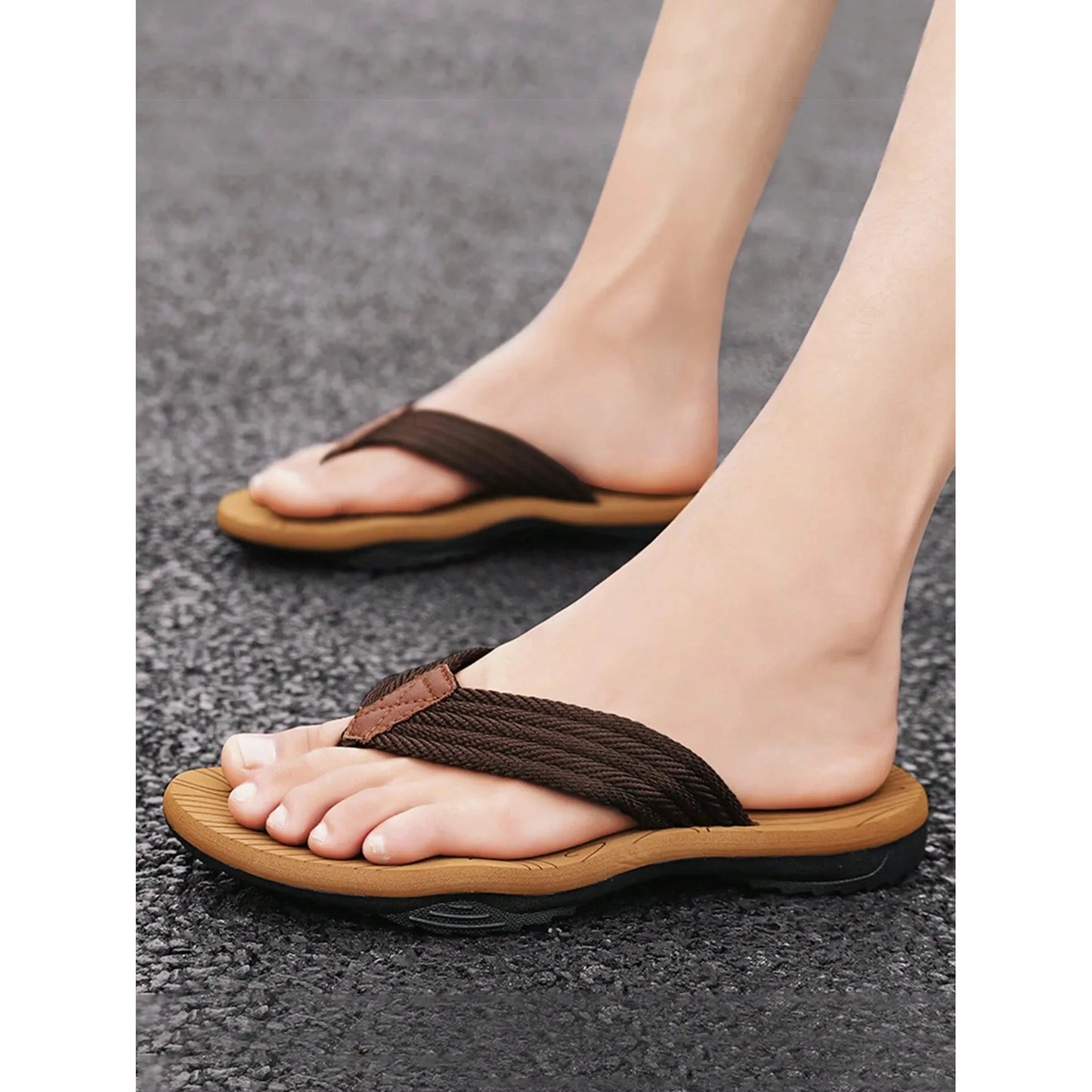Marco | Heren ortopedische zomerslippers met antislipzool