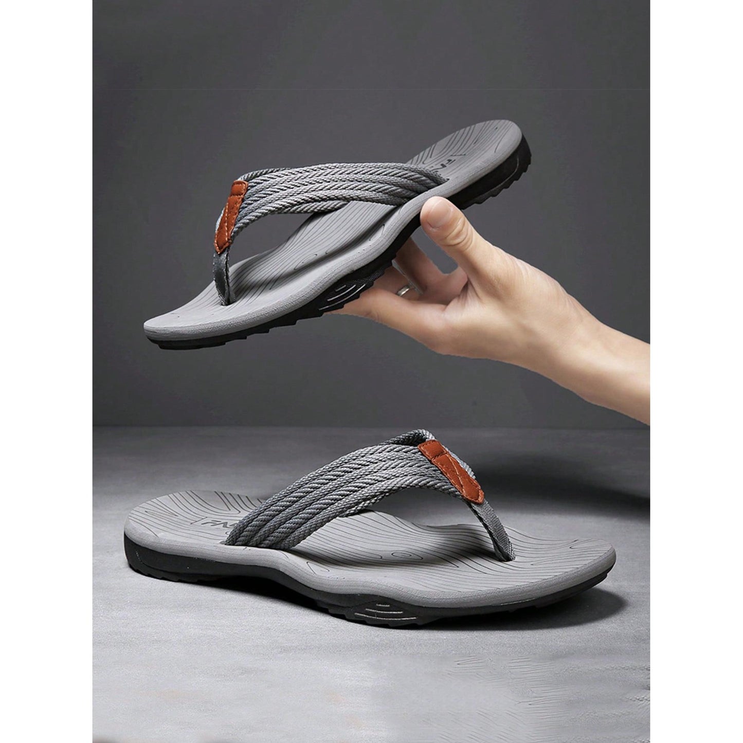 Marco | Heren ortopedische zomerslippers met antislipzool