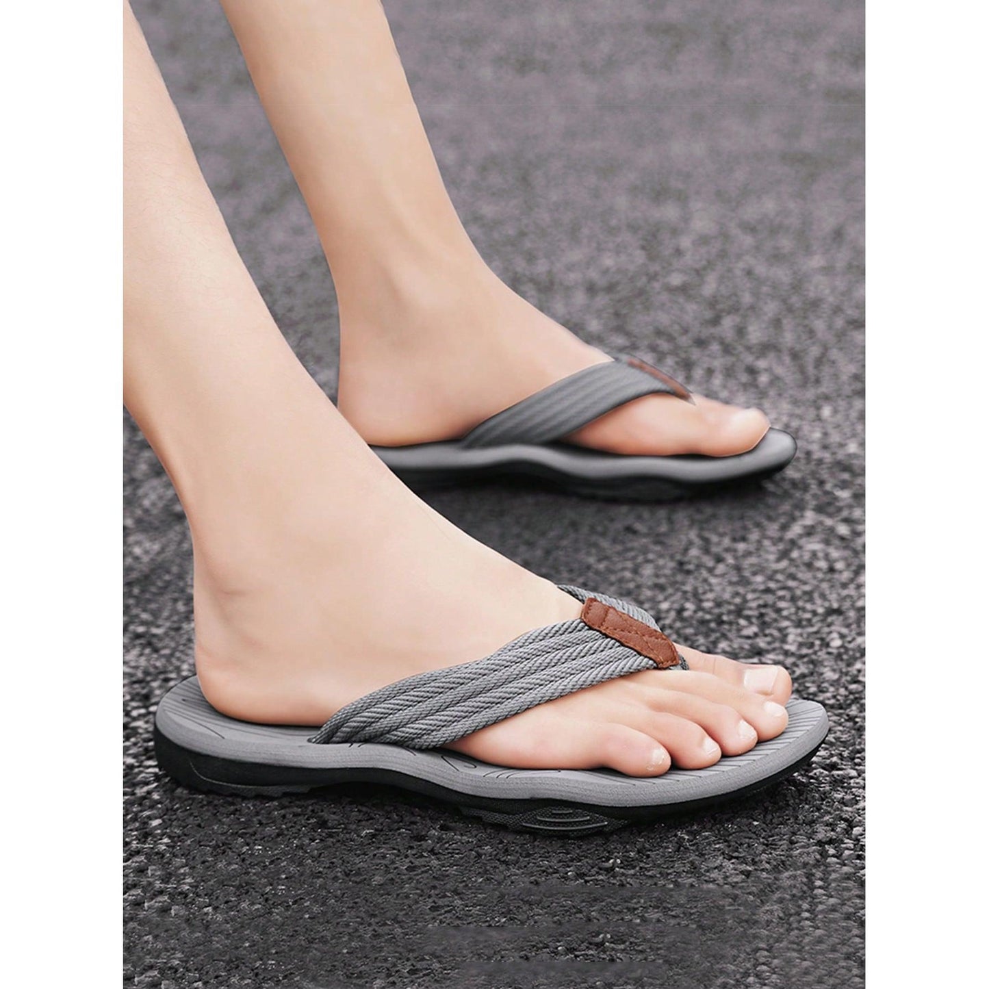 Marco | Heren ortopedische zomerslippers met antislipzool