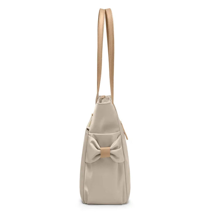 Zwarte Leren Schoudertas Dames met Laptopcompartiment 3
