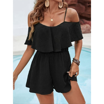 Alessia korte Zomerjumpsuit Dames – Off-Shoulder Design
