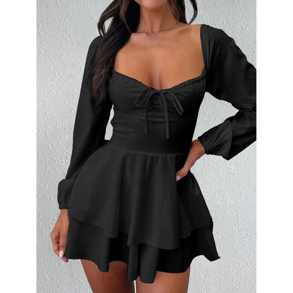 Elisa Zomerjumpsuit Dames – Backless Design met Mouwen